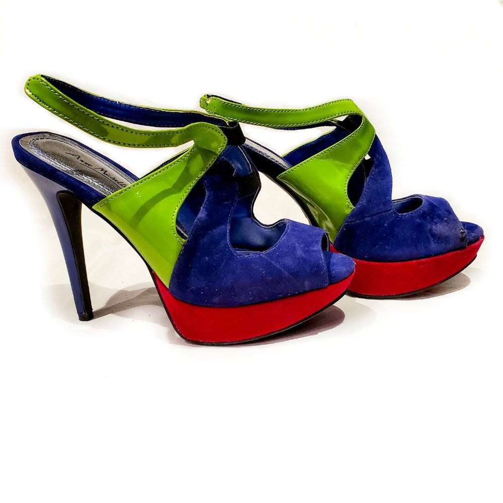 Anne Michelle Mix Colorful Heels - Picture 2 of 9